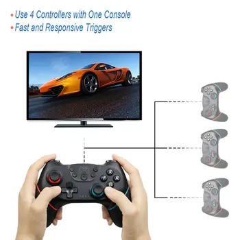Bezdrôtový Gamepad Pre Nintend Switch, NS-Switch Hra ovládač ovládač Pre Prepínanie Konzoly so 6-Osi Podpora Bluetooth