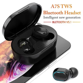Bezdrôtový Headset TWS 5.0 Bluetooth Športové Hry HIFI Vodotesné Mini zátkové chrániče sluchu s Nabíjanie Box Podpora Multi-point Spojenie