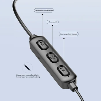 Bezdrôtový Magnetický Bezdrôtové Bluetooth Slúchadlá Športové Krku Visí Slúchadlá Stereo Bass Slúchadiel Beží Headset