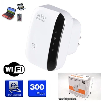 Bezdrôtový WiFi Opakovač Signálu Zosilňovač 802.11 N/B/G Wi-Fi Rozsah Extander 300Mbps Siete Booster Repetidor Šifrovanie Wps