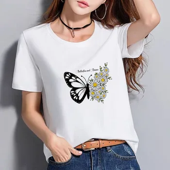 BGtomato krásny motýľ tlač tričko lete ležérny top tees ženy krásne dievča, t-shirt