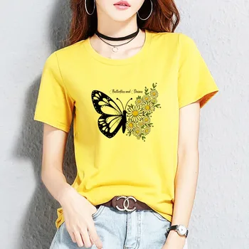 BGtomato krásny motýľ tlač tričko lete ležérny top tees ženy krásne dievča, t-shirt