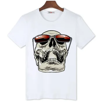 BGtomato nový príchod super cool lebky tričko mužov populárne ulici tričko fashion lebky tee košele lete bežné t-shirt mužov