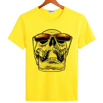BGtomato nový príchod super cool lebky tričko mužov populárne ulici tričko fashion lebky tee košele lete bežné t-shirt mužov