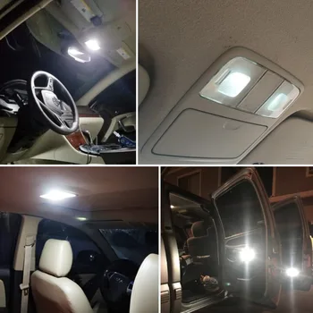 Biela, Canbus Auto Interiérové LED lampa Krytý Mapu Dome Žiarovky Držiak Pre Pre VW Golf 4 5 6 7 MK4 MK5 MK6 MK7 (1999-2018)