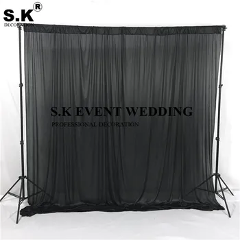 Biela Čierna 25 Farby Ľadu Hodváb Panel Pozadie Opony Fáze Pozadí Photo Booth Pre Svadobné Udalosti Dekorácie