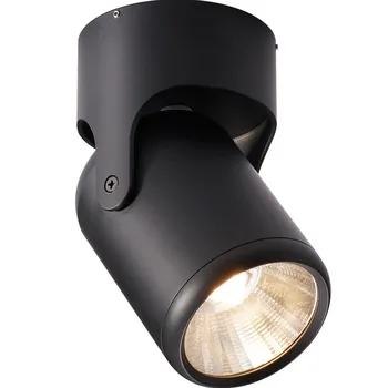 Biela Čierna Stmievateľné Rotujúce LED Svietidlá Povrchovú montáž Úprava KLASU AC85-265V 8W 10W 12W 15W LED Stropné Svietidlo Bodové svetlo