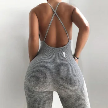 BIIKPIIK tvaru Chudá Sexy Jumpsuit Ženy Lete Roku 2020 Duté sa Partywear Okolo Rukávov Streetwear Oblečenie, Fitness Backless
