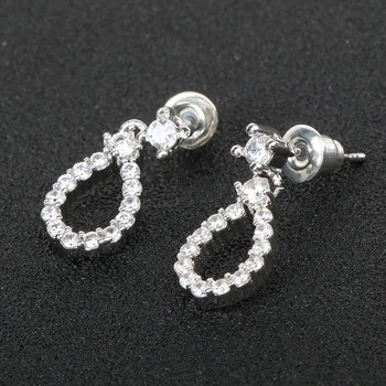 BIJOX PRÍBEH módne náušnice 925 sterling silver šperky s kvapka vody tvarované AAA náušnice zirkón pre ženy, svadobné party darček