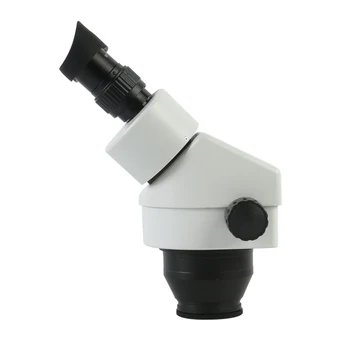 Binokulárne Mikroskopom Zväčšenie Kontinuálne Zväčšenie 7X-45X Stereo Mikroskopom Hlavy + WF10X/20 mm Veľké Pole Okulára