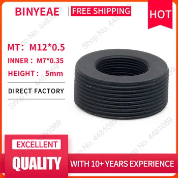 BINYEAE Mount objektív majiteľa M7 montáž na M12 mount adaptér krúžok, M7 na M12 mount converter krúžok adaptér