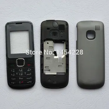 BINYEAE Plný Bývanie Prípade pre Nokia C1-01 Kryt Smerom Rám + middle + zadný kryt + klávesnica mobilného telefónu časť