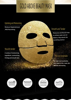 BIOAQUA 50Pcs Čierna Zlatá Pleťová Maska Hydratuje Hydratačné Masku na Tvár Beauty Anti-aging Anti Wrinkle Tvár Starostlivosť o Pleť