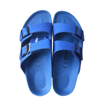 BIRKENSTOCK Papuče Mužov Lete Arizona Ľahké Sandále Ženy Kožené Unisex Topánky Modré Lacné Riešenie
