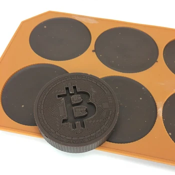 Bitcoin Silikónové Formy Na Ľadové Kocky Zásobník Zmraziť Formy Bar Puding Jelly Čokoláda Maker Formy Na Ľadové Kocky Jelly Čokoláda Maker Plesne