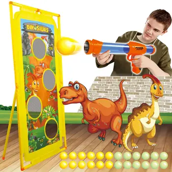 Bitka Hry, Hračky Bezpečné Mäkké Penové Lopty Bullet Zbraň Čerpadlo Vzduch Strieľať Dinosaura Skóre Bodovanie Šípky Zápas pre Deti Deti Darček k Narodeninám