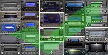 Biurlink Bezdrôtové Bluetooth Modul AUX-in Audio MP3 Music Adaptér 12Pin Konektor pre VW pre Škoda