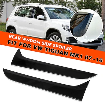 Black 1Pair Zadné Okno, Spojler, Bočné Krídlo Canards Splitter vhodné Na VW Tiguan MK1 na roky 2007-2009 2010 2011 2012 2013 2016