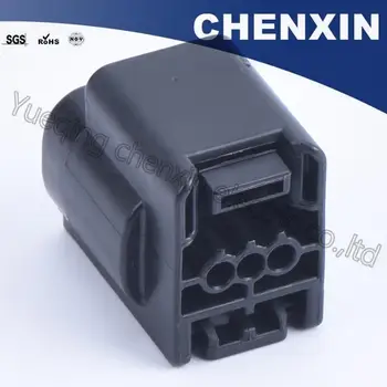 Black 3 pin automobilový nepremokavé auto konektor(biela klip)žena 0.6 7283-2147-30