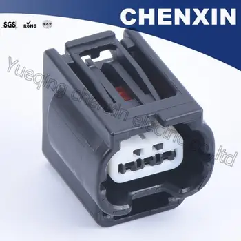 Black 3 pin automobilový nepremokavé auto konektor(biela klip)žena 0.6 7283-2147-30