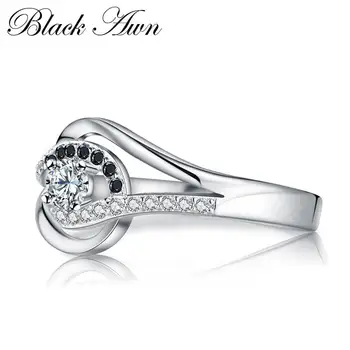 BLACK AWN 2020 Nové 925 Sterling Silver Šperky, Módne Svadobné Prstene pre Ženy Zásnubný Prsteň Femme Bijoux Bague Veľkosť 6 7 8 C271