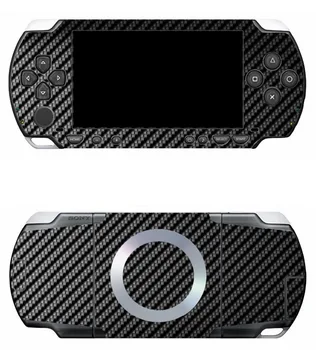 Black Carbon Fiber Vinyl Pokožky Nálepky Chránič pre Sony PSP 1000 kože Samolepky pre PSP1000