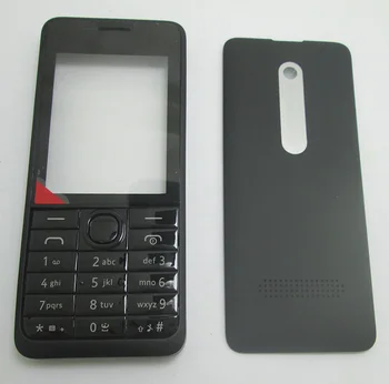 Black Classia Plný Bývanie Kryt Rámu Prípade Klávesnica Klávesnica pre Nokia 301 Asha N301& Skrutkovač Otvorte Nástroje
