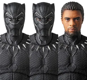 Black Panther Mieste 15 cm Hračka Marvel Avengers MAF091 Hnuteľného Tvár Premenlivé Bábika Obrázok Obrázok