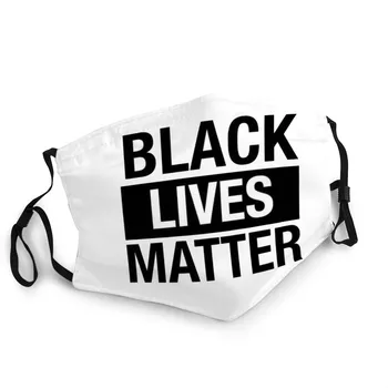 Black Žije Ohľadu Na To, Textílie Maska Umývateľný Antibakteriálny Prachu Úst Maska Čierna Ľudí Univerzálny Mascaras Maska
