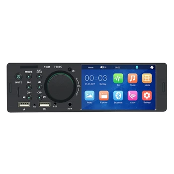 Bluetooth 2Din 4 cm Stlačte Sn Auto Stereo MP5 Prehrávač, AM FM + Kamera
