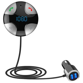 Bluetooth 4.2 FM Vysielač Auto, MP3 Audio Prehrávač handsfree Podpora TF Kariet Auta Nabíjanie NJ88