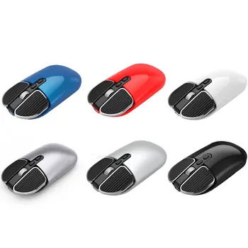 Bluetooth 5.1+2.4 G Bezdrôtový Duálny Režim Dobíjacia Myš Optická USB Herný Počítač Charing Mause PC Myš pre Mac, ipad, Android