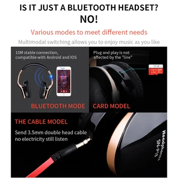 Bluetooth Bezdrôtové Slúchadlá Bluetooth Headset Slúchadlá pre Telefóny potlačenie Šumu Slúchadlá Káblové pripojenie Slúchadiel 3,5 mm pre Telefón, PC
