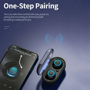 Bluetooth Bezdrôtové Slúchadlá S Mikrofónom Športové Nepremokavé TWS Bluetooth Slúchadlá Dotykové Ovládanie Bezdrôtové Headsety, Slúchadlá Telefón