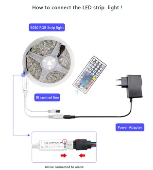 Bluetooth/IR /WIFI remote LED Pásy RGBSMD 2835/5050 Svetla Led Pásky DC 12V Vodotesný LED Svetlo, 5m/10m/15m/20m Pružný pás s nástrojmi