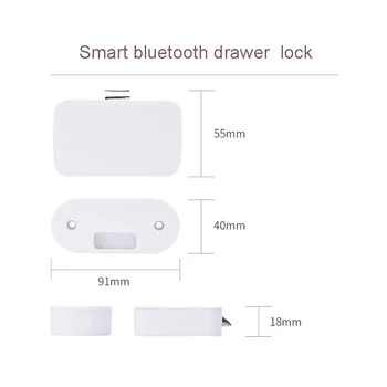 Bluetooth Kabinetu Zámky Keyless Neviditeľné Aplikáciu Diaľkové Ovládanie Smart Zásuvky Swtich Smart Lock Bezpečnostné Súbor Bezpečné Zabezpečenie Domov