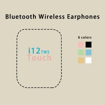 Bluetooth Slúchadlo inpods i12 TWS Slúchadlá Bezdrôtové Slúchadlá S Nabíjanie Prípade Športové Handsfree Headset Stereo Slúchadlá