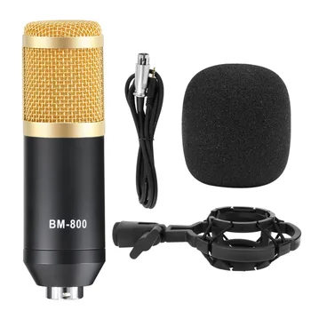 BM 800 Štúdiový Mikrofón Kondenzátora Mikrofón, Spev Záznam KTV Karaoke BM800 microfono Pre Rádio Braodcasting Spev Mic Držiteľ