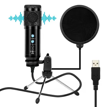 BM 858 Kondenzátorových Mikrofónov Profesionálne Nahrávanie Mikrofón BM858 USB Počítača Mikrofón Karaoke Mikrofón pre Počítač PC