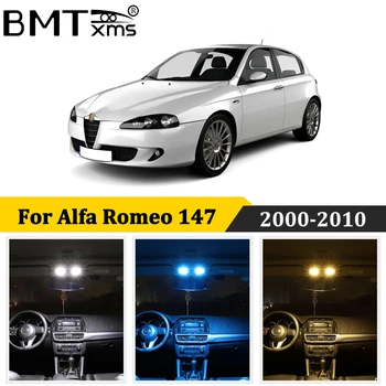 BMTxms 9Pcs Auto Interiérové LED Mapu Dome Kufor, Dvere, Svetla Canbus Na Alfa Romeo 147 2000-2010 Žiadne Chybové Auto Príslušenstvo