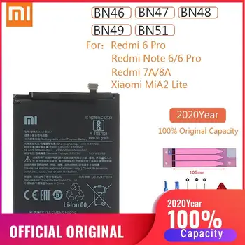 BN46 BN47 BN48 BN49 BN51 Pôvodný Xiao Redmi 6 Pro 7A 8A MiA2 Lite Náhradné Batérie Pre Xiomi Hongmi Poznámka 6 Pro batérie