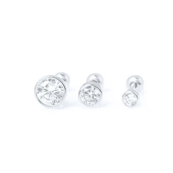 BOAKO 1pcs Mini Diamond Náušnice Pre Ženy 925 Sterling Silver Stud Náušnice, Šperky, Piercing Ucha Putá Pendientes Серёжки#4.1