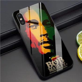 Bob Marley Kryt Telefónu, pre iPhone 11 Pro Max Prípade, 5 5S SE 6 6 7 8 Plus X XR Xs Max Tvrdeného Skla Prípadoch Späť