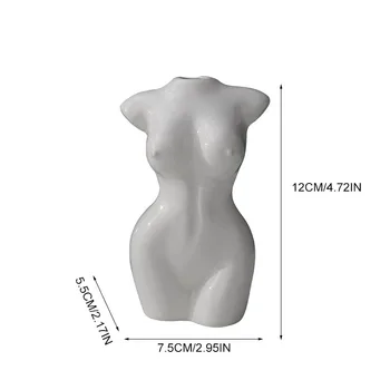 Body Art Design Keramická Váza Nahé Ženské Plastiky Kvetináč Ornament Kreatívne Hobby Váza Výsadbu Stroj Domáce Dekorácie Plavidlá