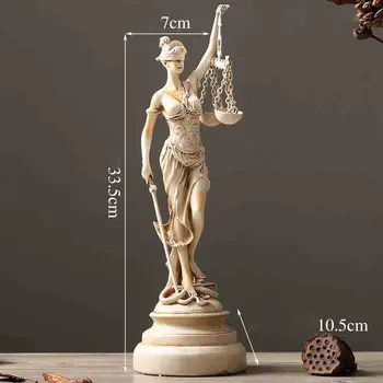 Bohyne Themis Lady Spravodlivosti Gréckej Mytológie Údaje Socha Tvorivé Remeslá Obývacej Miestnosti Dekorácie