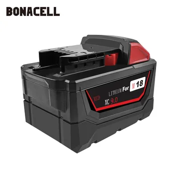 Bonacell 18V 9000mAh M18 XC Li-Ion Náhradné Batérie pre Milwaukee 48-11-1815 M18B2 M18B4 M18BX L50