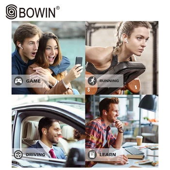 BOWIN Bezdrôtový i7mini TWS high-fidelity kvalitu zvuku, športové zníženie hluku 5.0 bezdrôtový headset Bluetooth pre Všetkých Chytrý Telefón