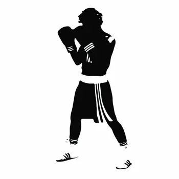 Boxerské Boj Vinyl Na Stenu-Nálepky Telocvični Boxer Športový Múr Odtlačkový Chlapci Spálňa Domova Výkon Miestnosti Dekorácie Vymeniteľné W265