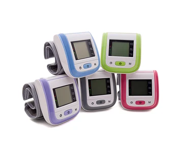 BOXYM Monitor Lekársky Digitálny LCD Zápästie Krvný Tlak Automatické Sphygmomanometer Tonometer Zápästie Krvný Tlak Mete Tonometer