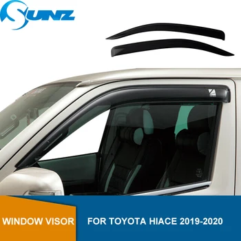 Bočné Okno Deflektor Pre Toyota Hiace Prímestských Quantum Veličenstvo 2019 2020 ABS Čierne Okno Clonu Slnko, Dážď Deflektor Stráže SUNZ